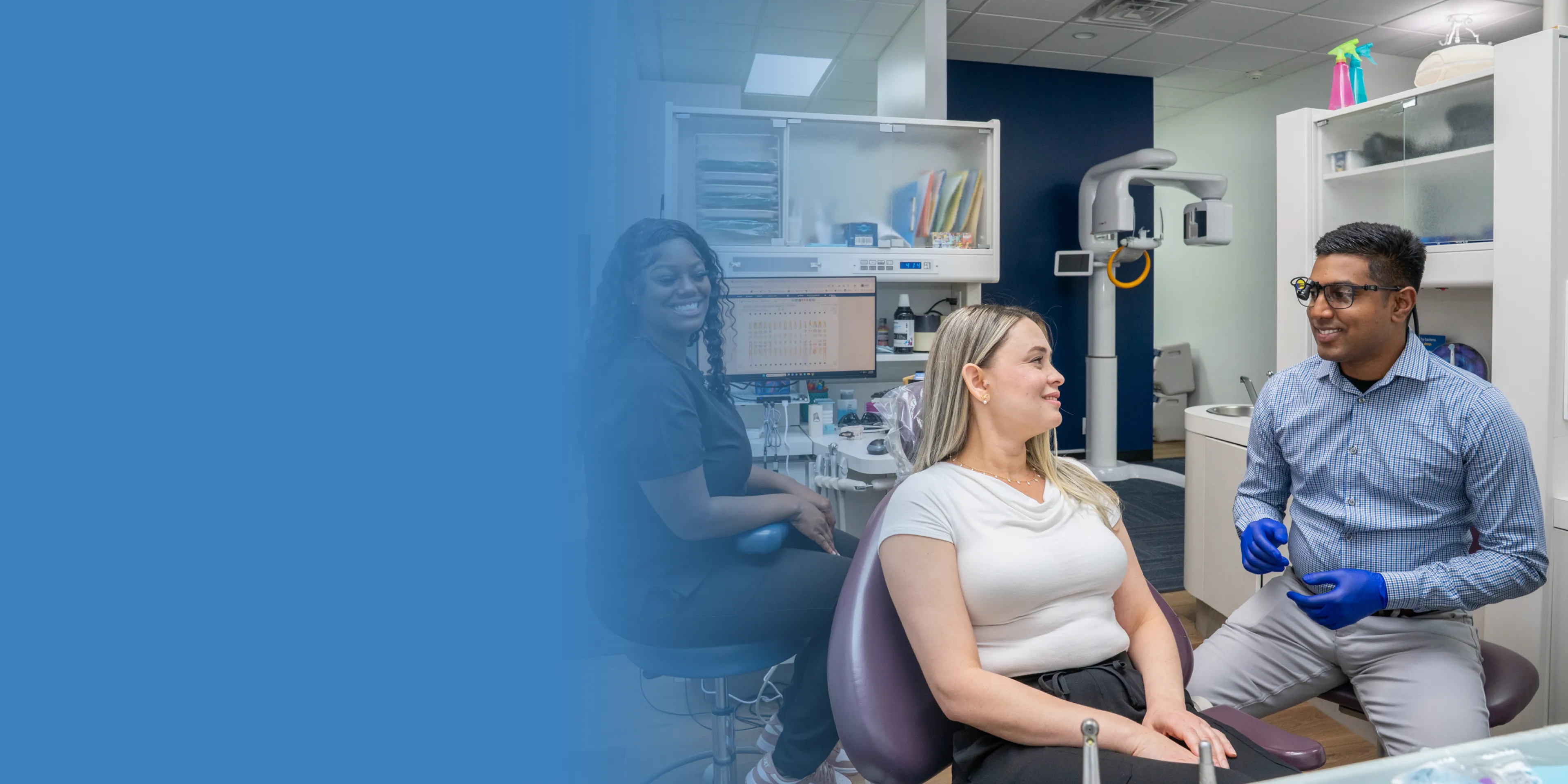 Dr. Patel talking to a patient