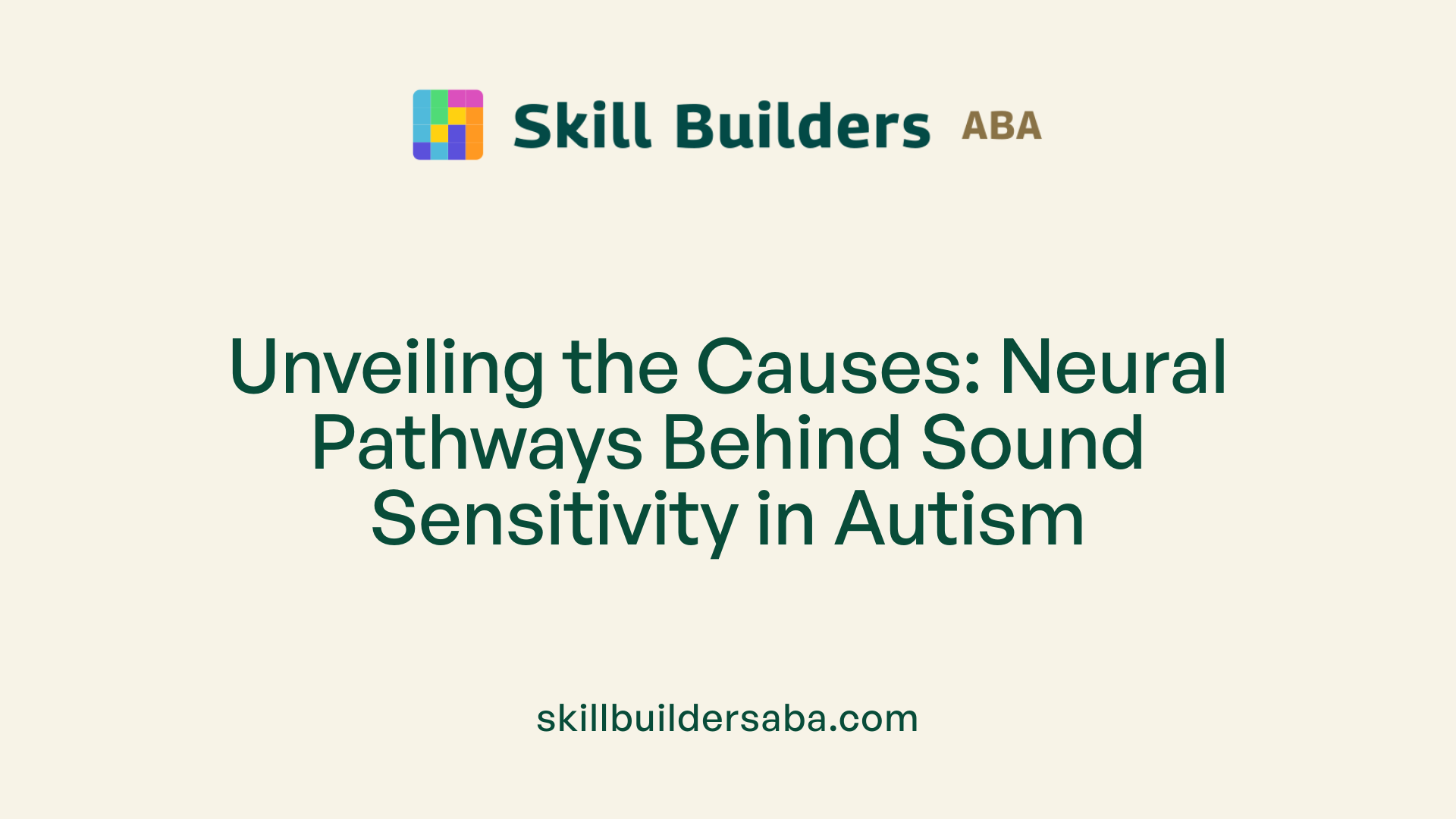 Unveiling the Causes: Neural Pathways Behind Sound Sensitivity in Autism