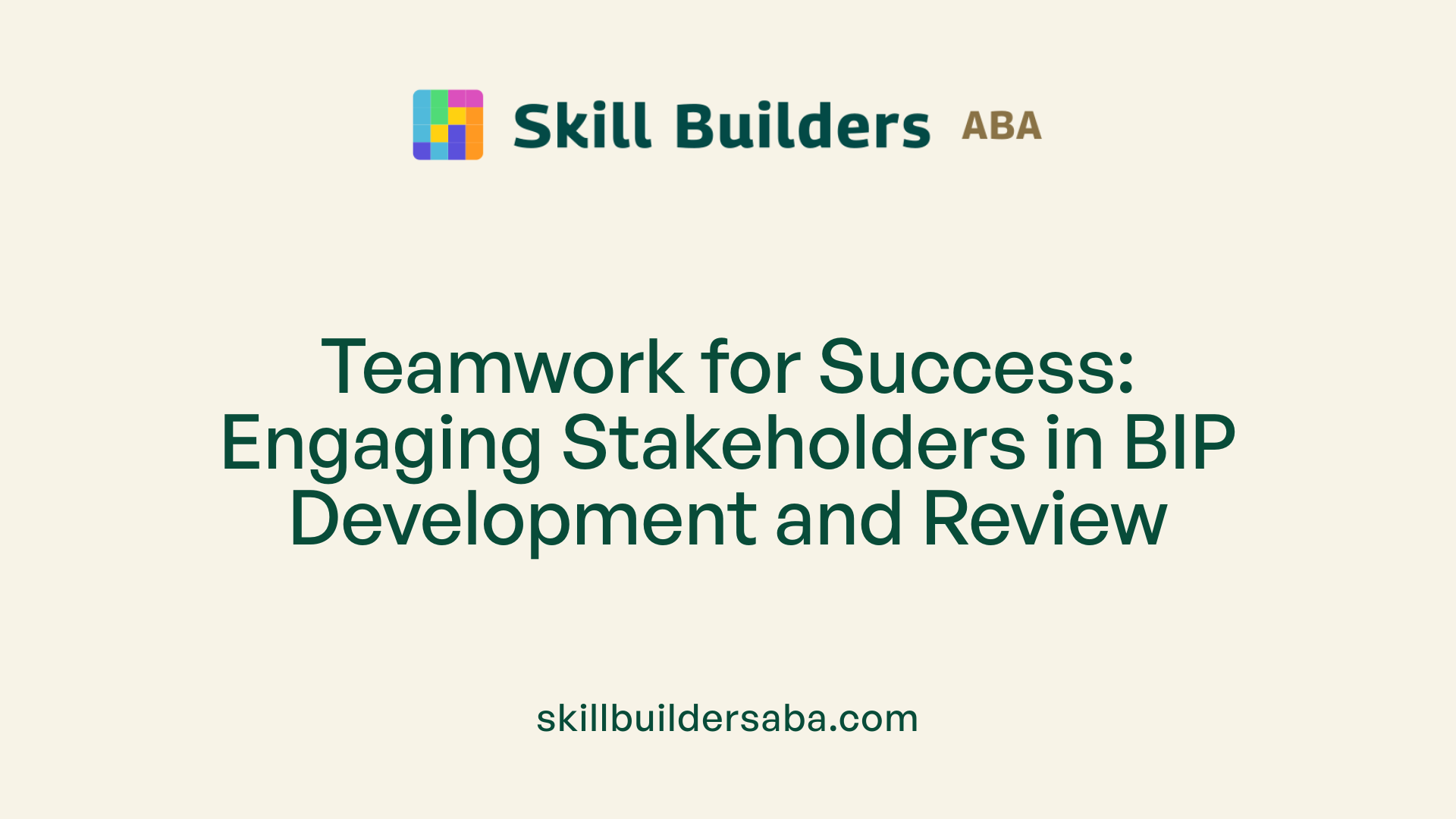 Teamwork for Success: Engaging Stakeholders in BIP Development and Review