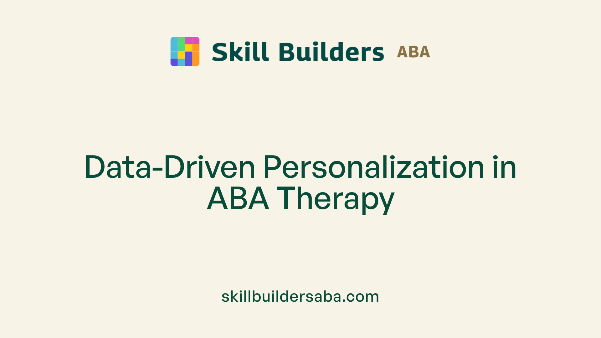 Data-Driven Personalization in ABA Therapy