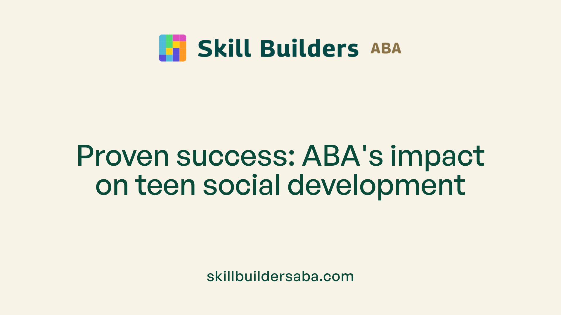 Proven success: ABA's impact on teen social development