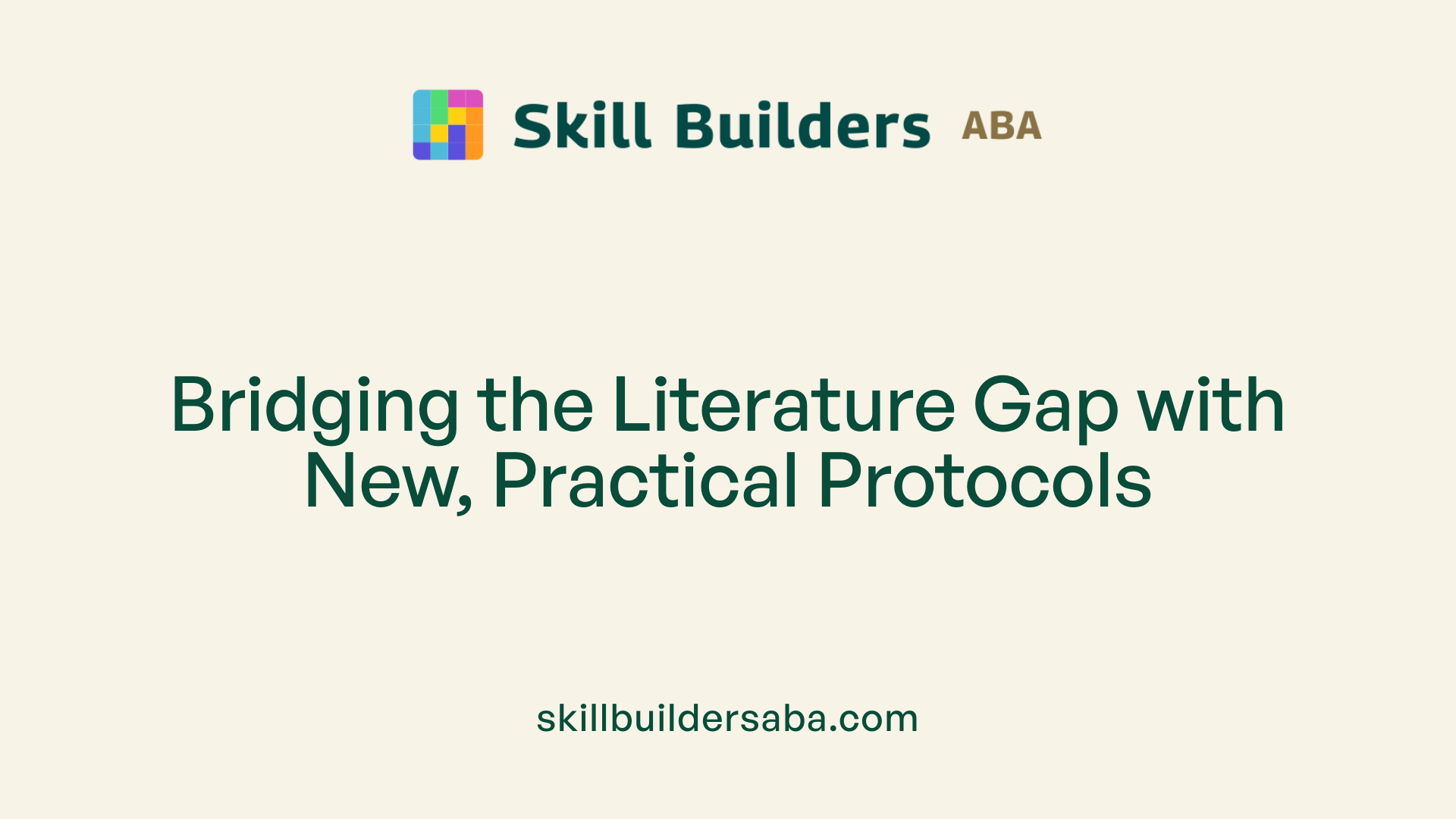 Bridging the Literature Gap with New, Practical Protocols