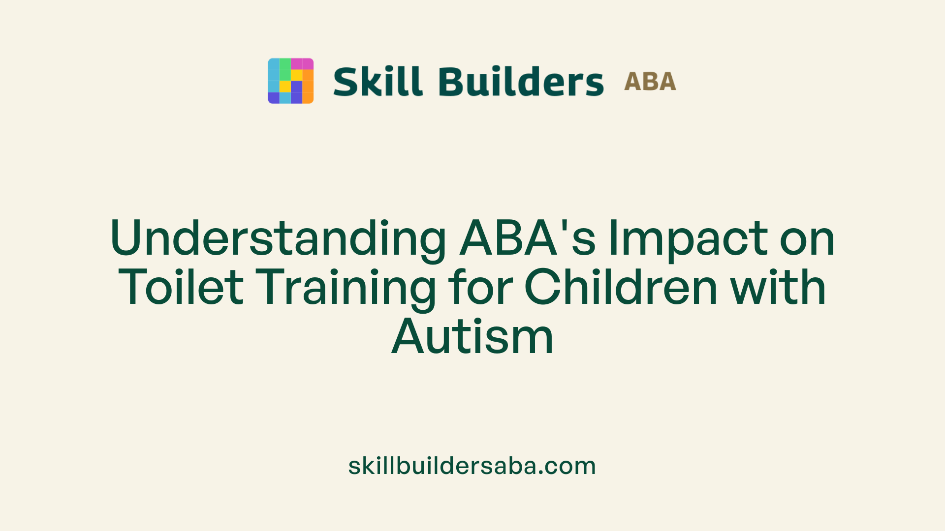 Understanding ABA's Impact on Toilet Training for Children with Autism