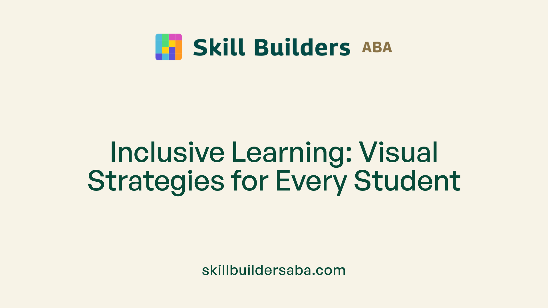 Inclusive Learning: Visual Strategies for Every Student