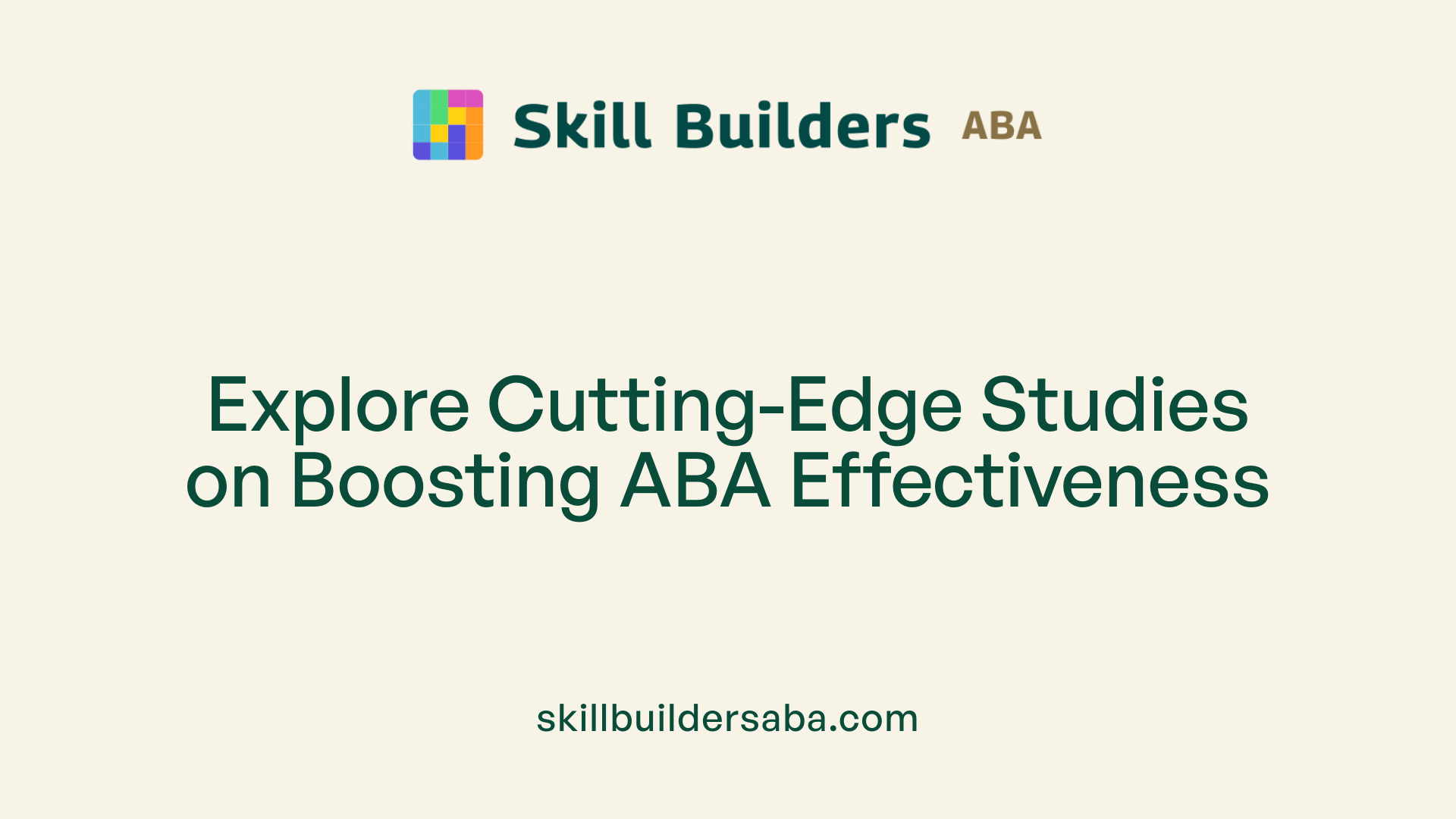 Explore Cutting-Edge Studies on Boosting ABA Effectiveness