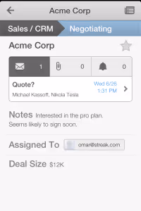 A screenshot of updating Streak boxes on the o on mobile