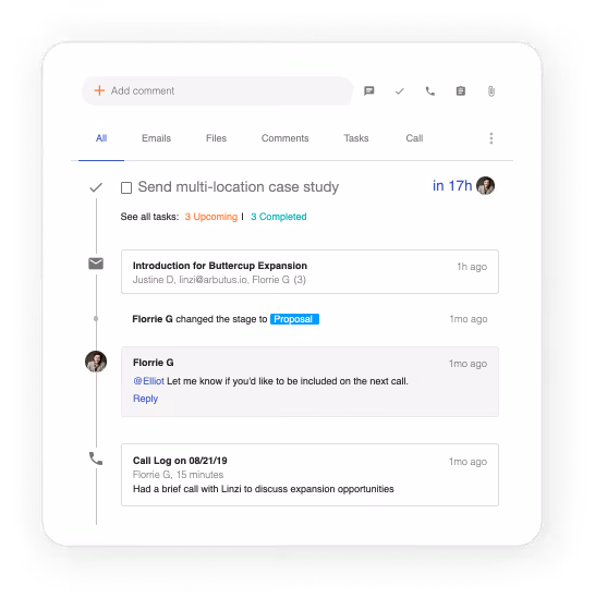 Screenshot of a Streak task management interface showing completed tasks, updates, and communication between team members about project progress and meetings.