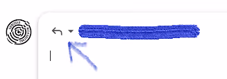 screenshot of the dropdown menu in the reply message box