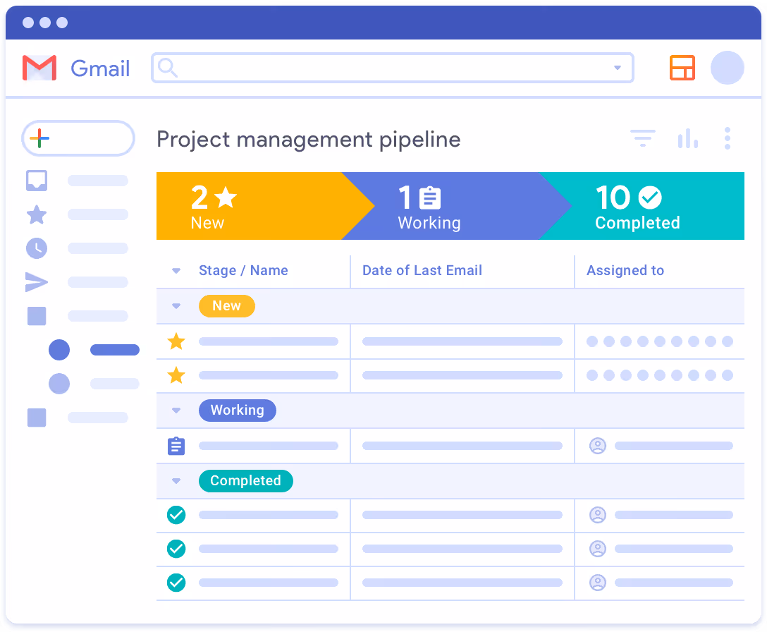 An illustration of Streak pipeline
