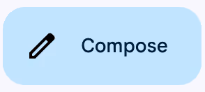 The "Compose" button in Gmail located in Gmail's top left