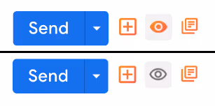 The Streak eye icon that you can find at the bottom of the email draft