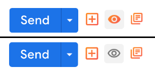 The Streak eye icon that you can find at the bottom of the email draft