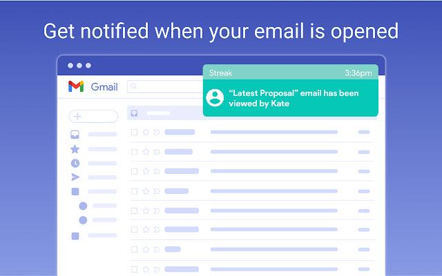 Streak view tracking for Gmail