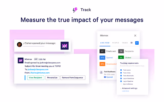 Mixmax view tracking Gmail add-on