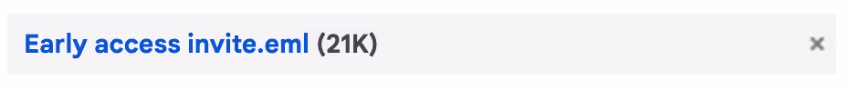 A note in Gmail for having attached email ias an .eml file