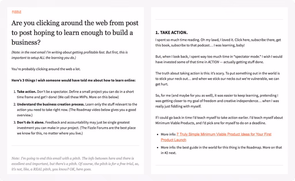 An example of a newsletter eblast template