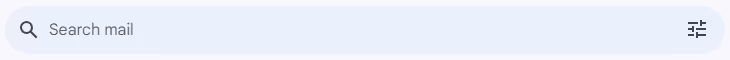 A screenshot of the Gmail search box