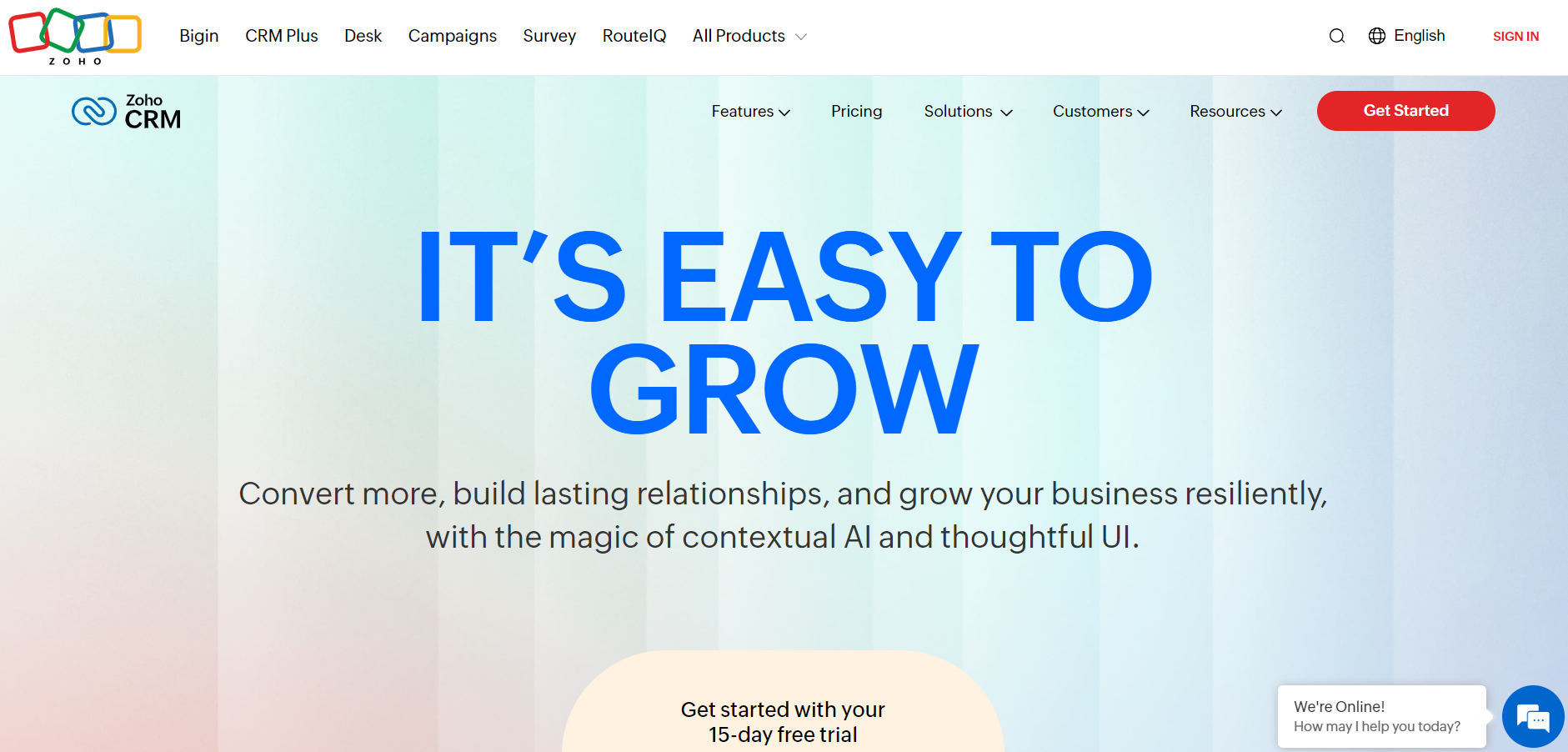Zoho CRM Software