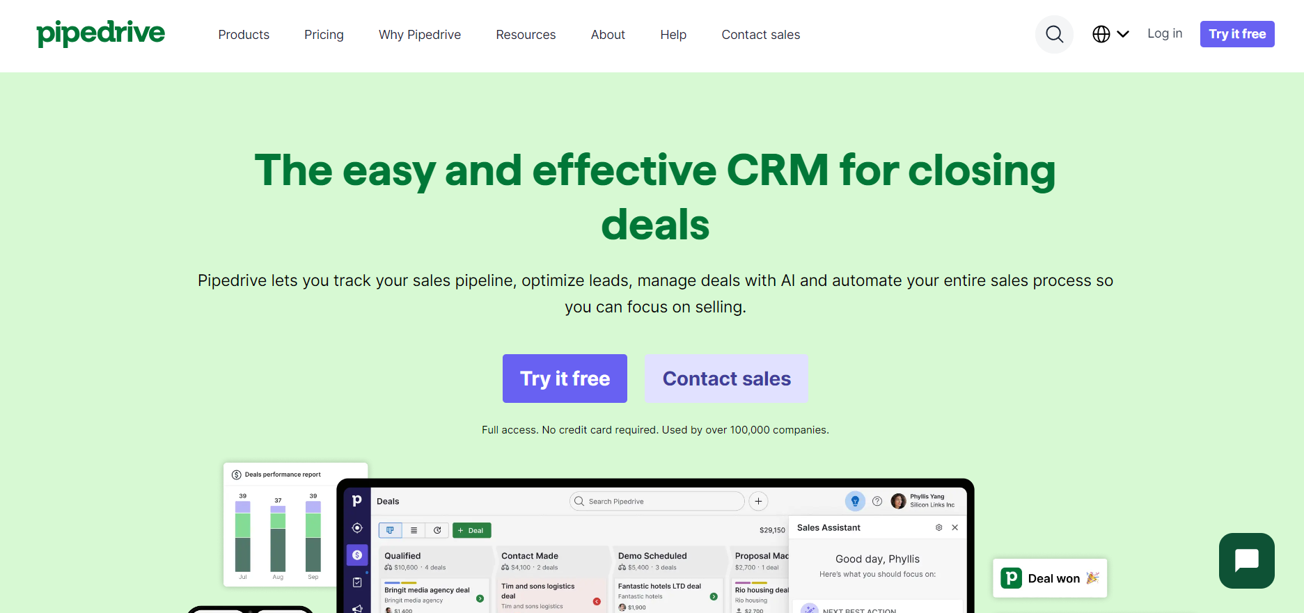 Pipedrive is a sales-focused CRM platform