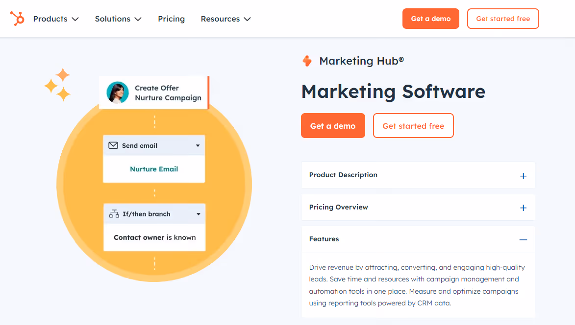 HubSpot marketing hub