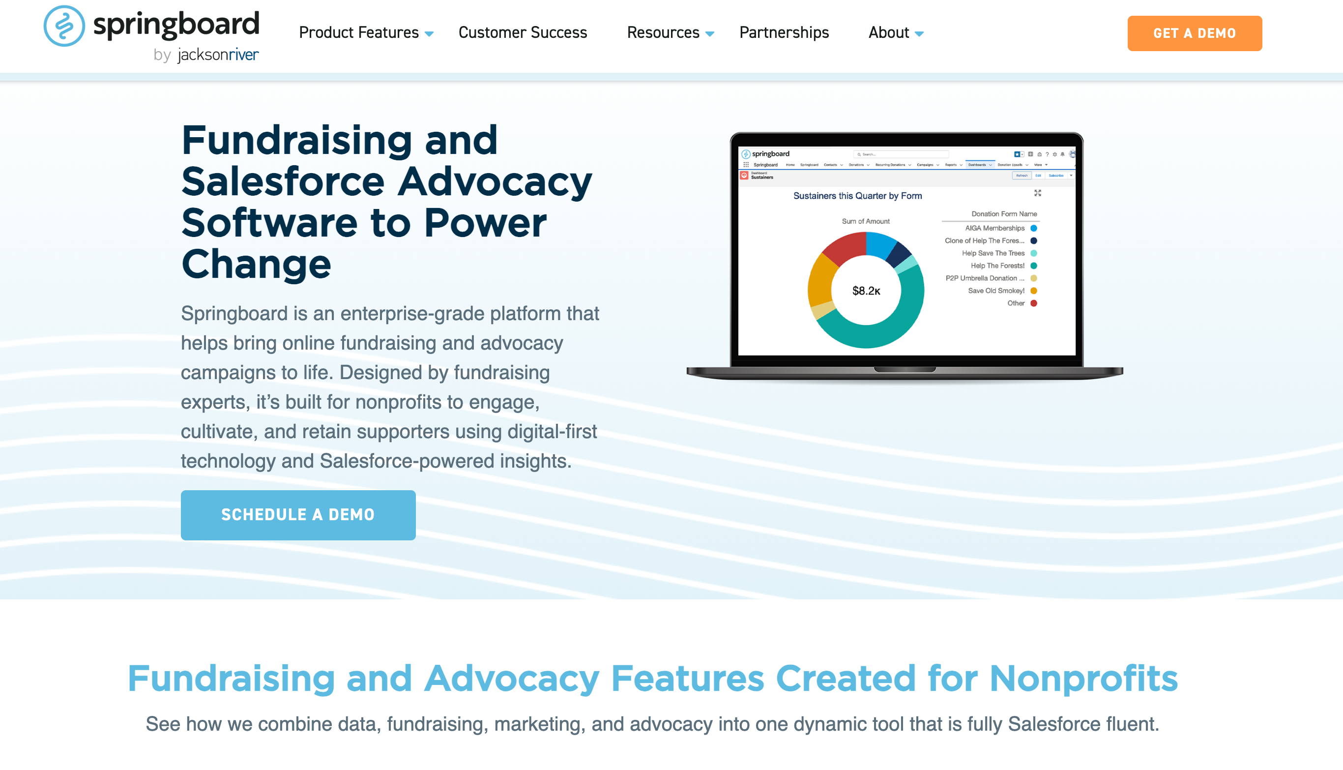 Springboard homepage