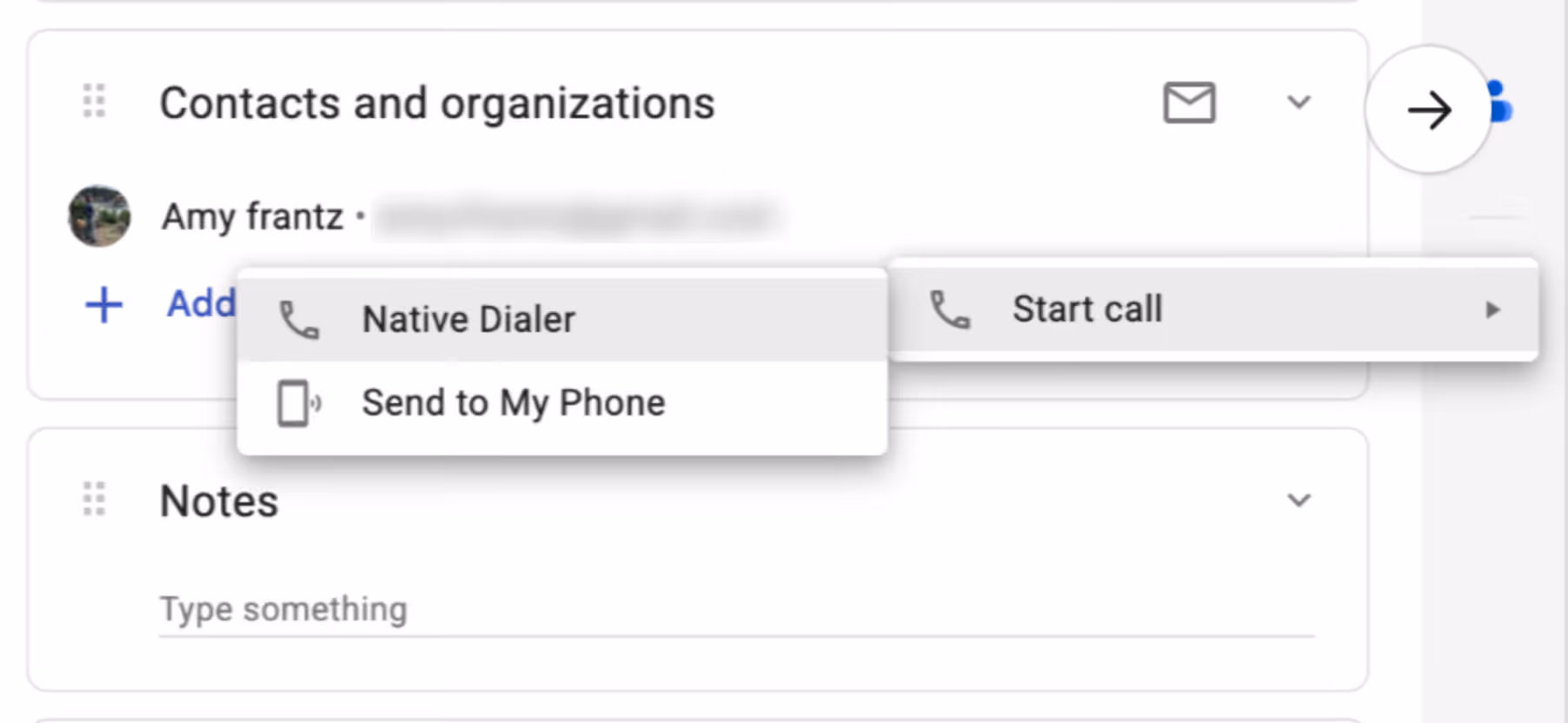 Streak CRM contacts synced to the Allo dialer for click-to-call directly from Gmail