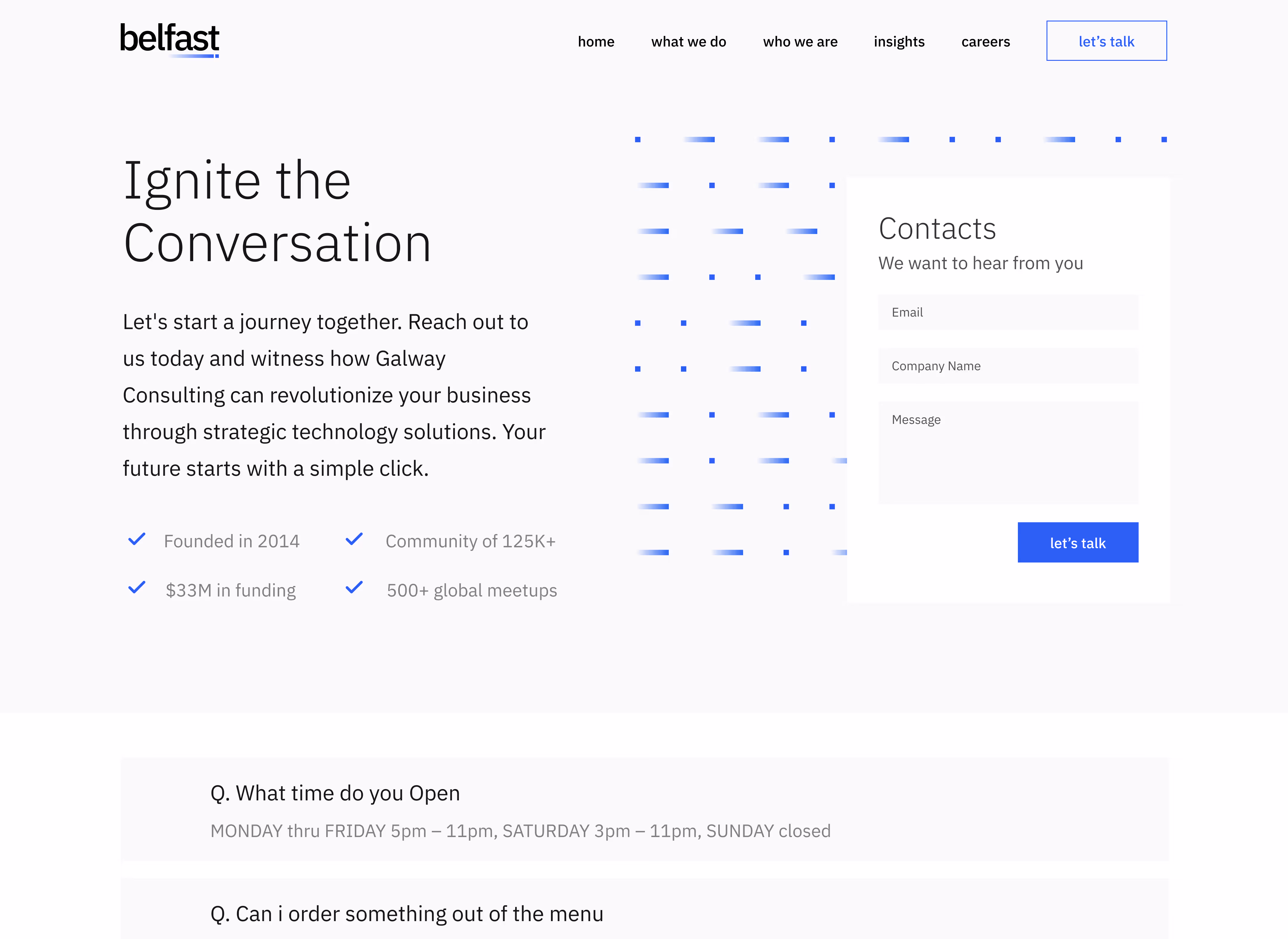 Consulting Webflow Template - Belfast - Designed by Azwedo.com and Wedoflow.com