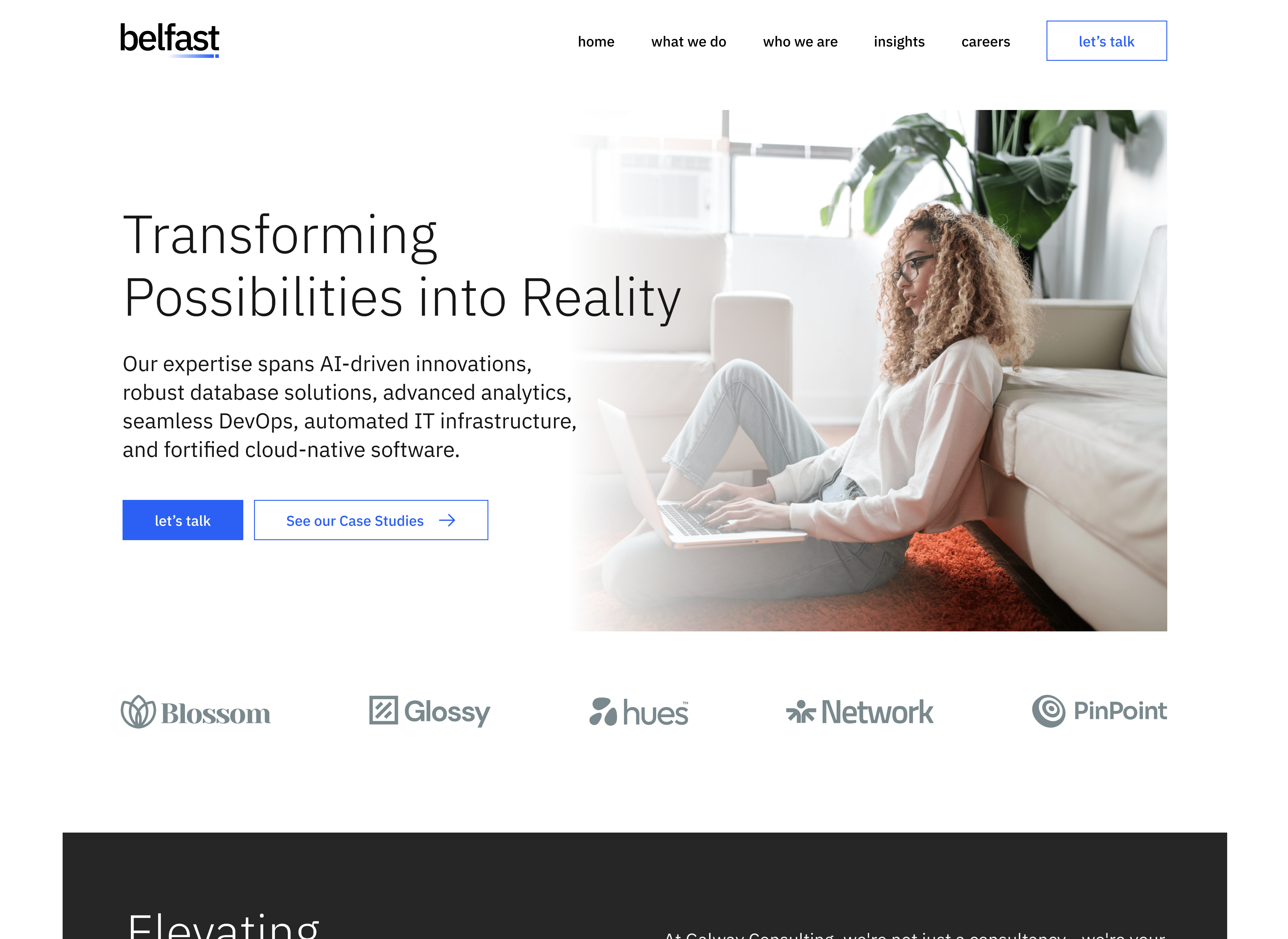 Consulting Webflow Template - Belfast - Designed by Azwedo.com and Wedoflow.com