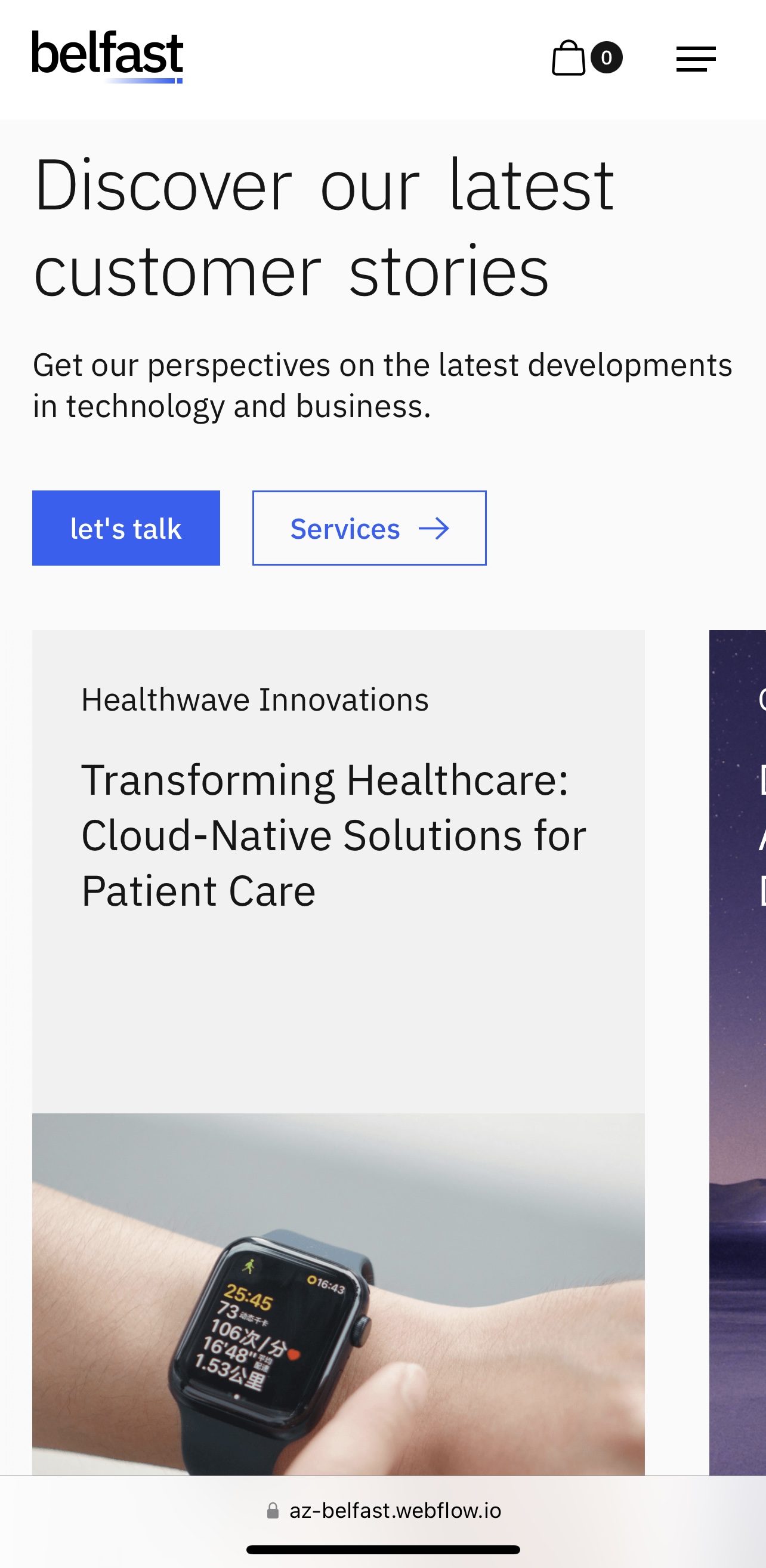 Consulting Webflow Template - Belfast - Designed by Azwedo.com and Wedoflow.com