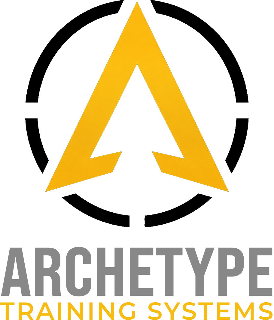 Yellow stylized A logo above gray text 'ARCHETYPE' and yellow text 'TRAINING SYSTEMS'.