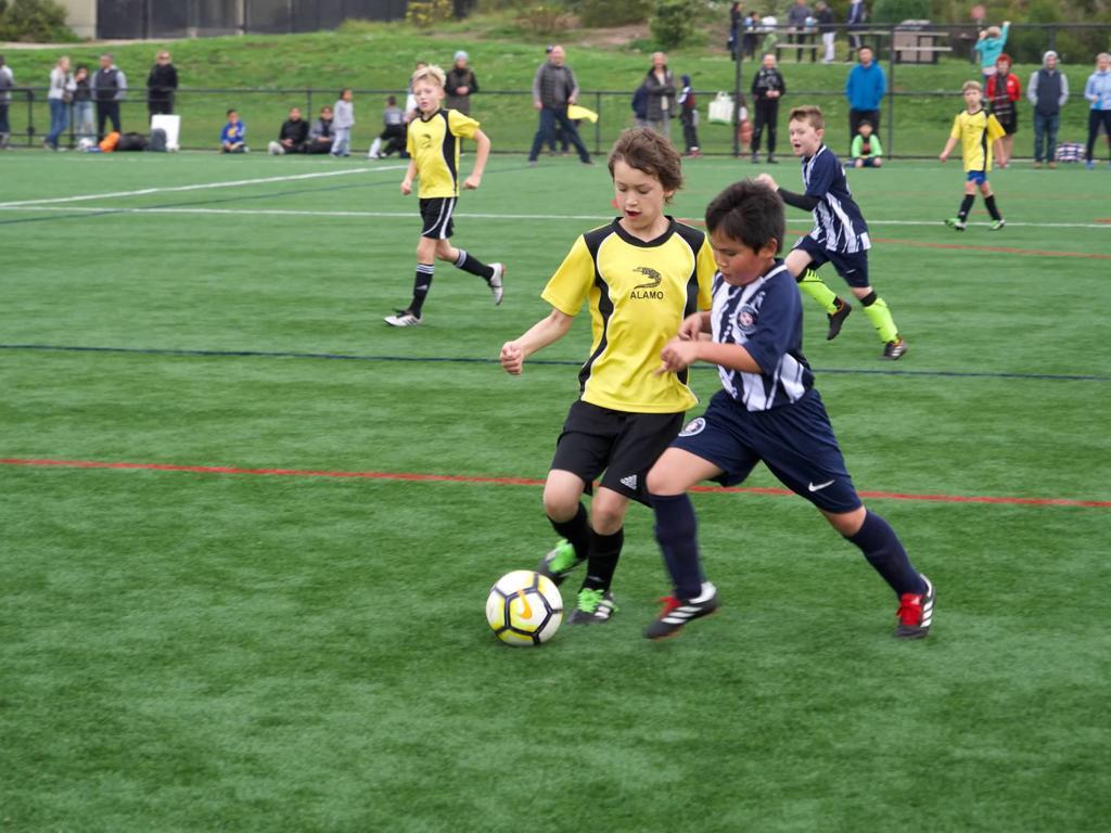 kids playing soccer