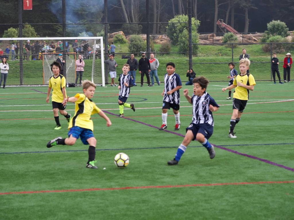 kids playing socer