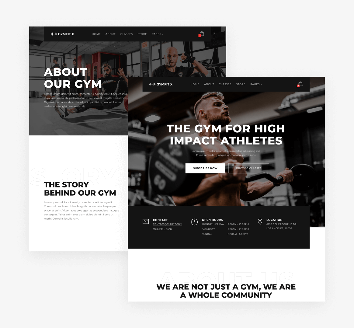 Gymfit X - 15 Pages Included - Gym Webflow Template