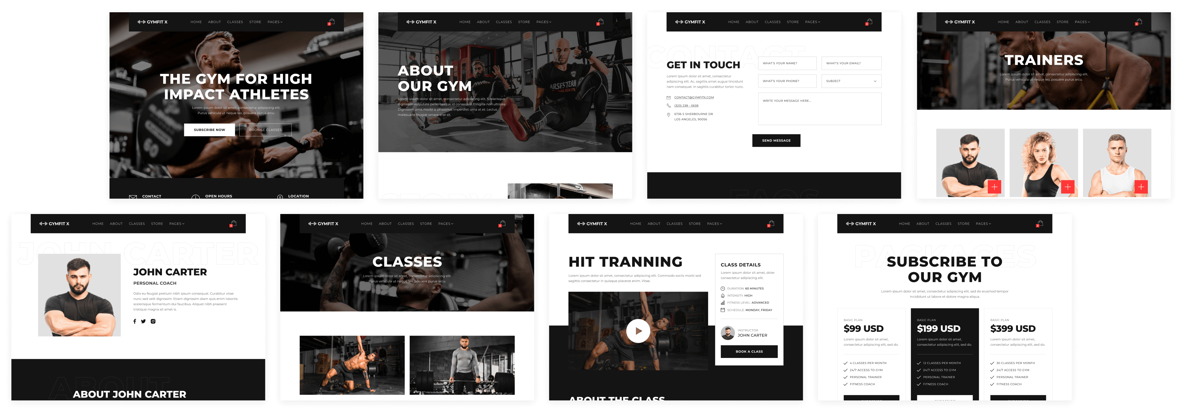 Gymfit X - Buy now on Webflow - Gym Webflow Template