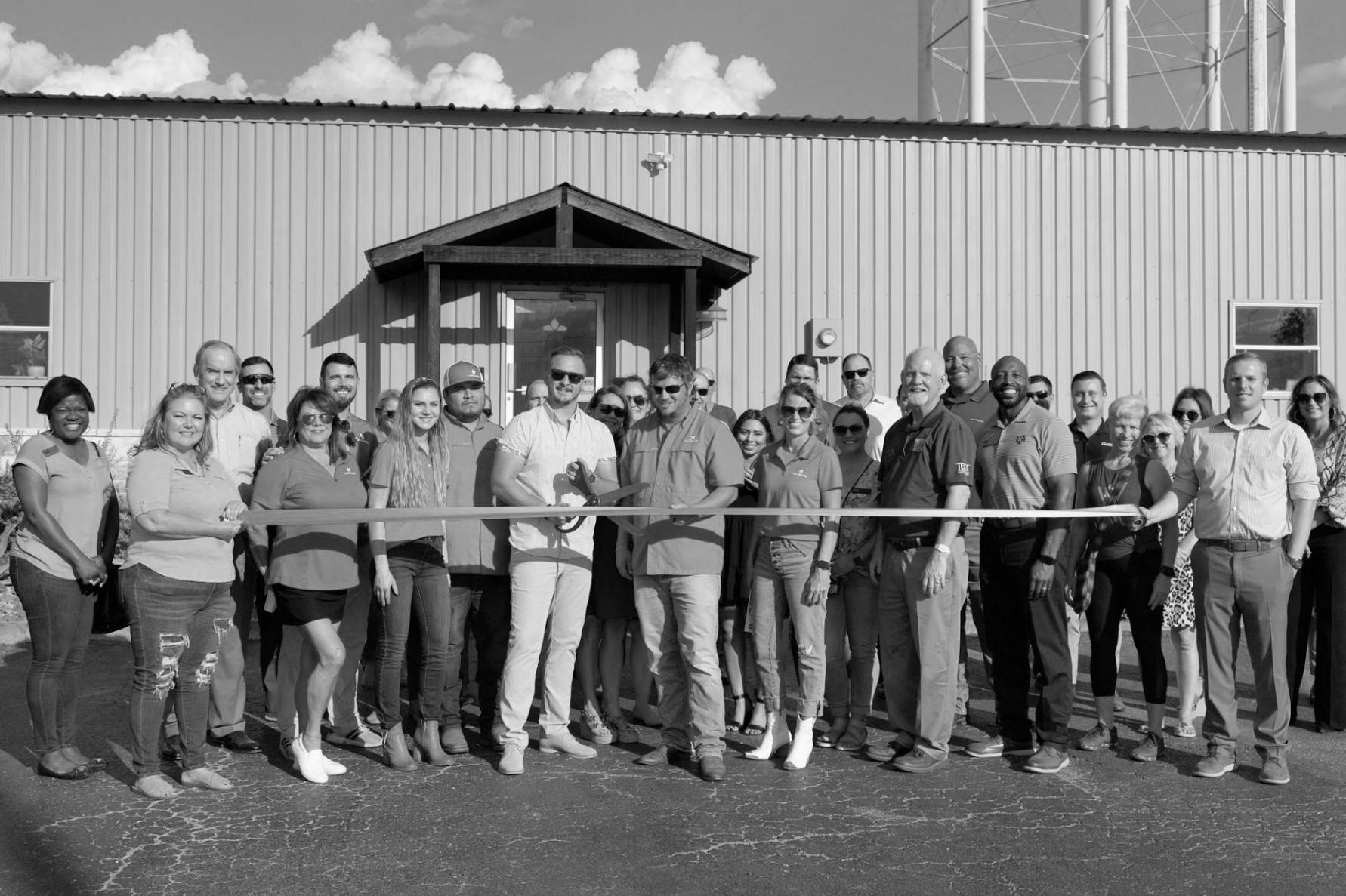 Image of Landmark Team in grayscale