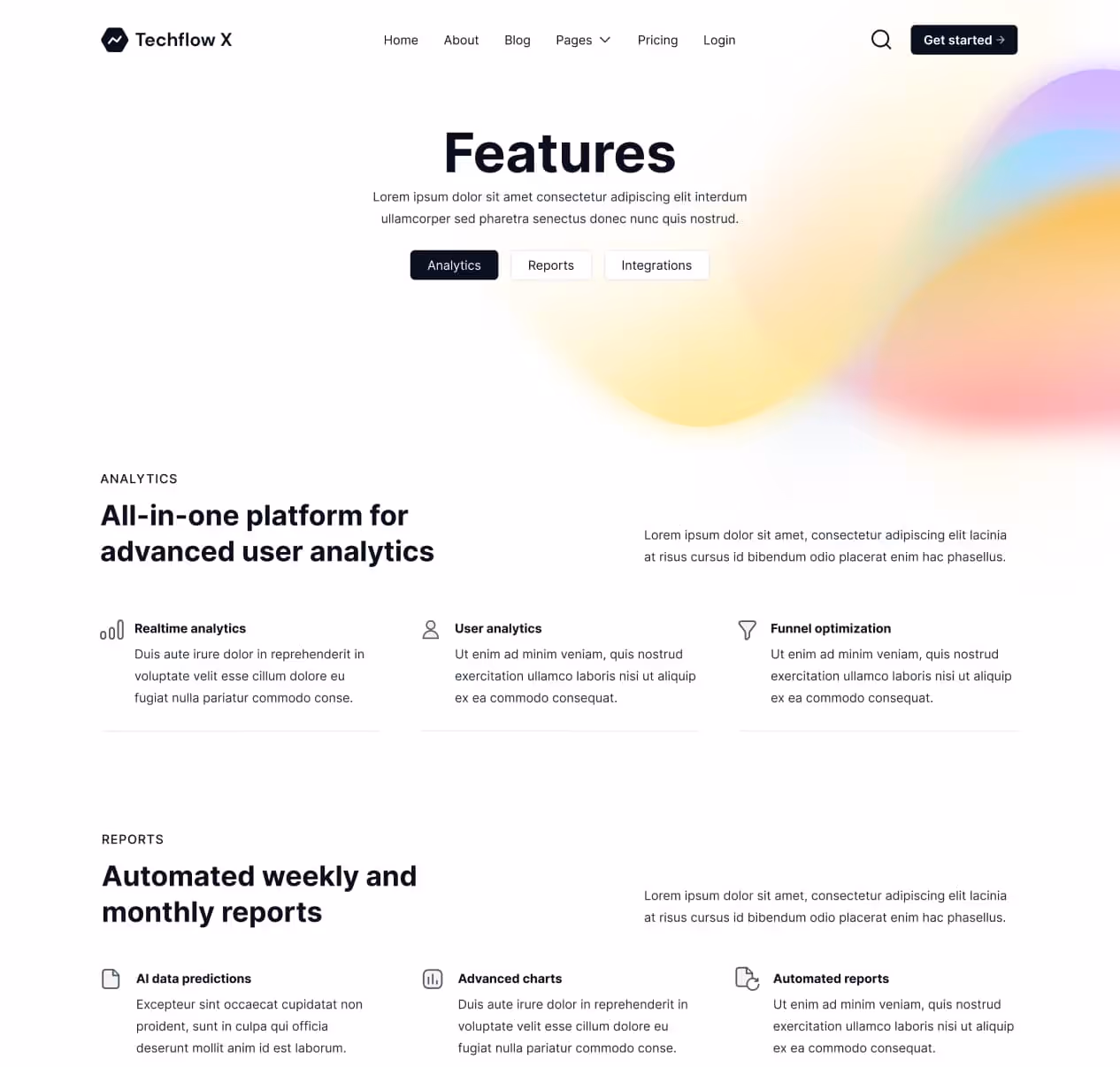 Techflow X - Features V2 Page - Multi-Layout SaaS Webflow Template