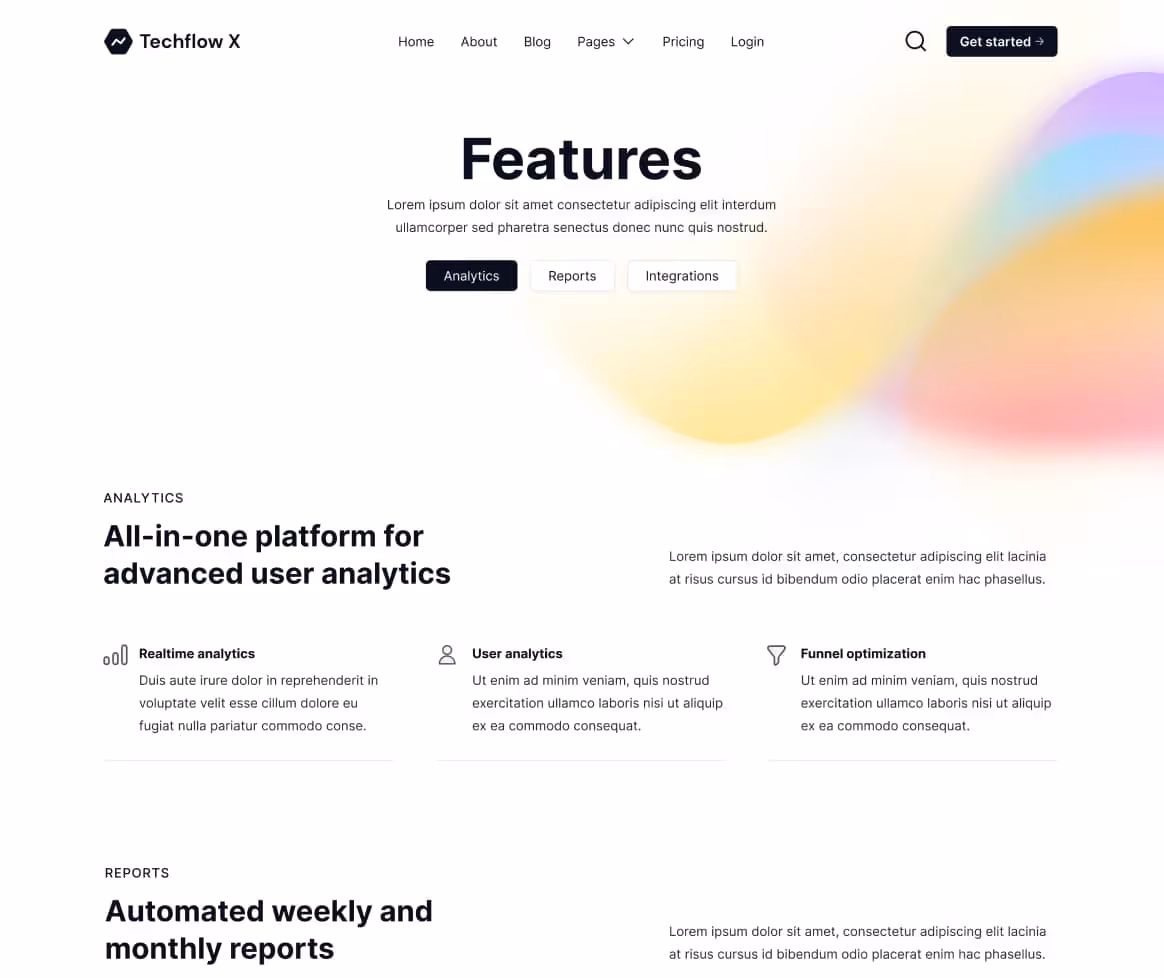 Techflow X - Features V2 Page - Multi-Layout Saas Webflow Template