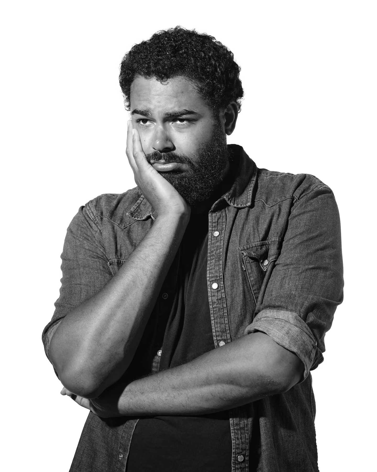 Headshot of comedian Curtis Cook taken by Rustin McCann.