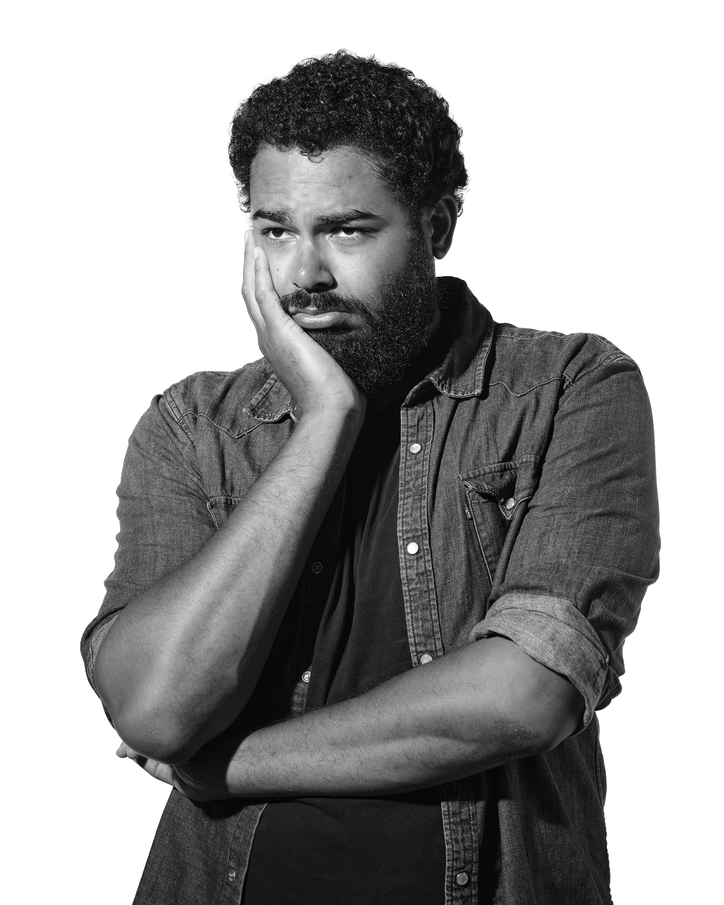 Headshot of comedian Curtis Cook taken by Rustin McCann.