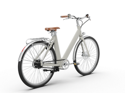 Vélo de fonction Voltaire Rivoli crème, vélo entreprise élégant pour salariés