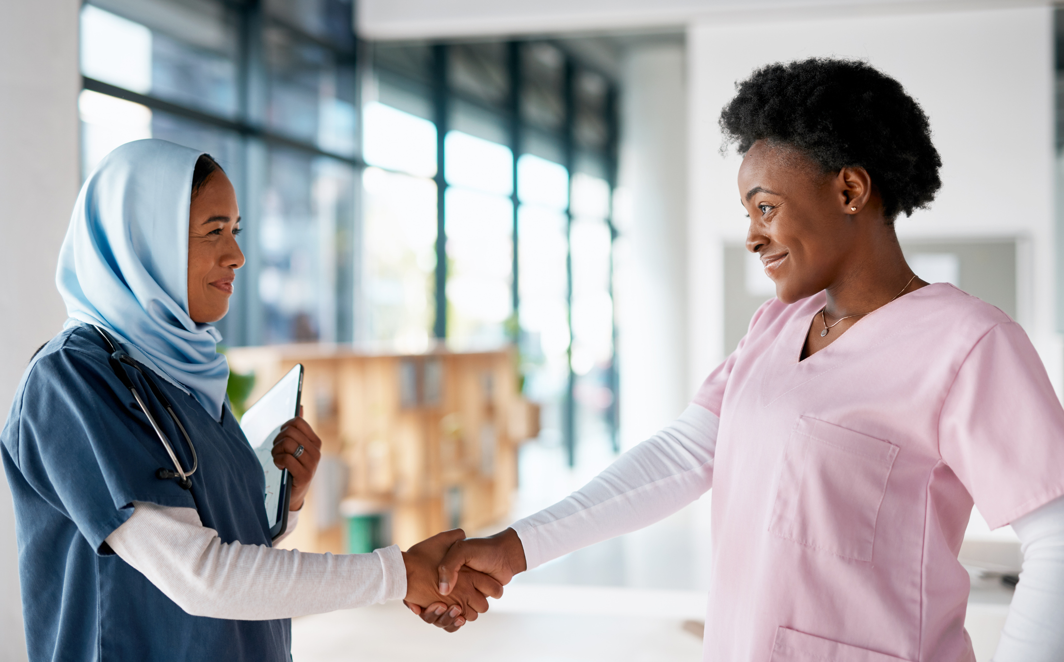 Nurse receives digital birthday e-card from colleagues