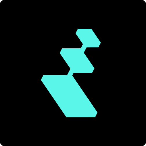 teal Reap symbol on black