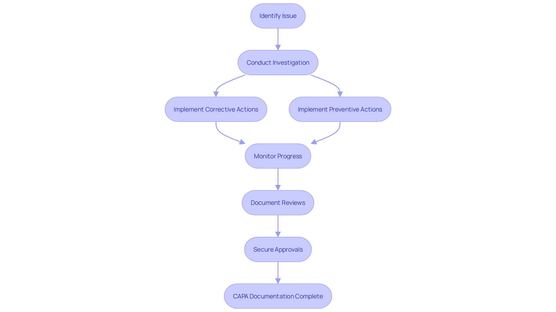 Flowchart: CAPA Documentation Process