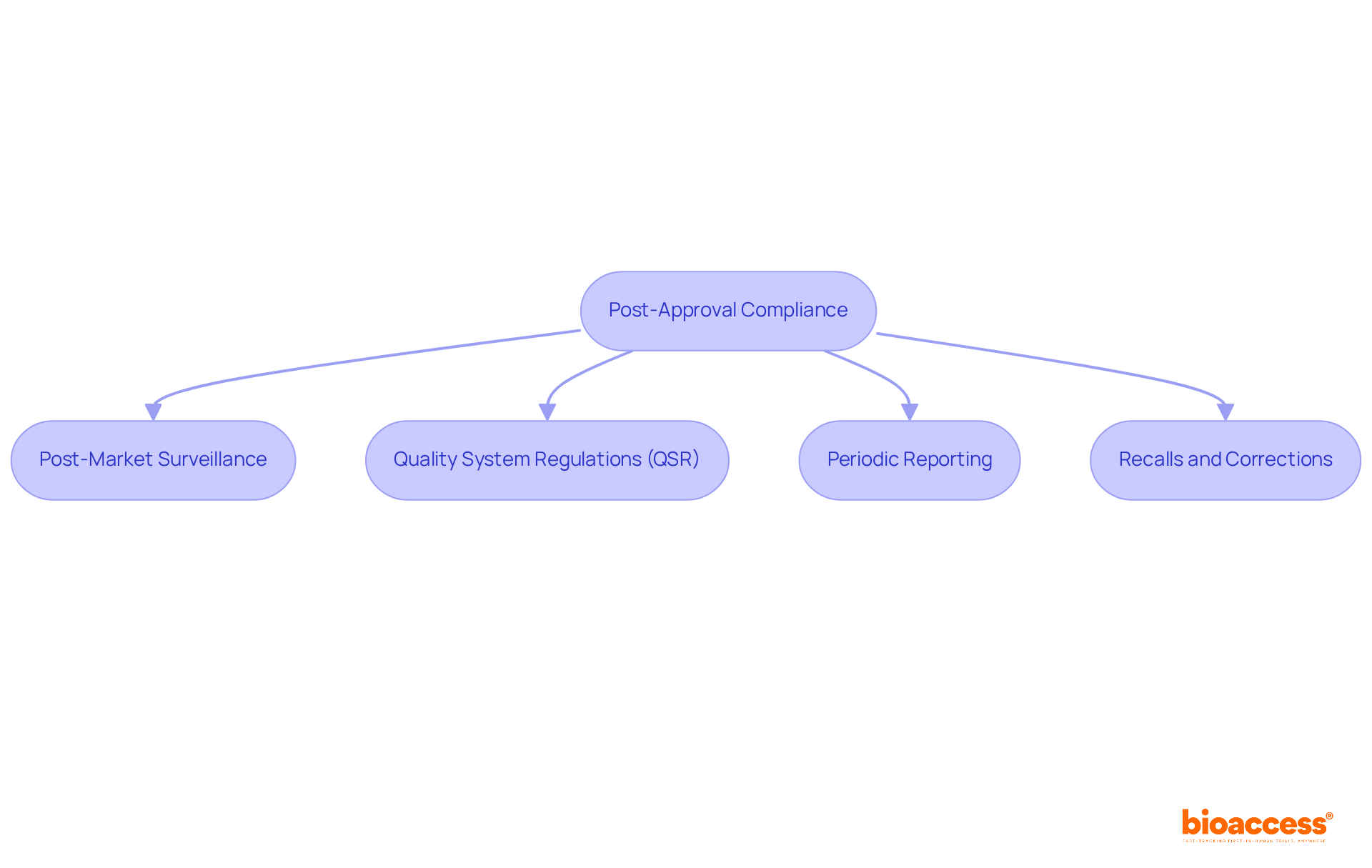 This flowchart outlines the key steps for maintaining compliance after approval. Each box represents a crucial area of focus, and the arrows indicate how these areas connect to form a comprehensive compliance strategy.