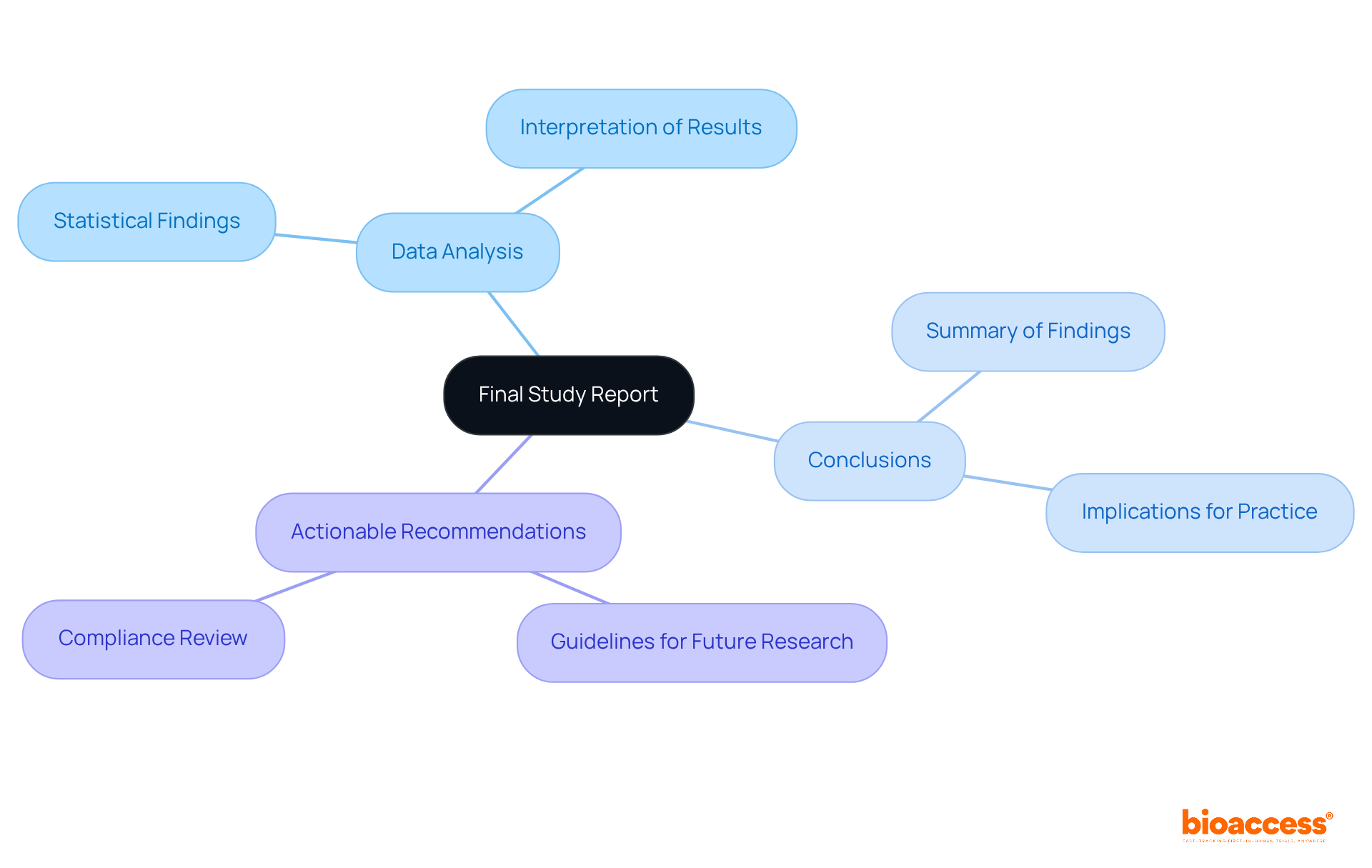The central node shows the report's title, while the branches represent key elements of the report. Each sub-branch explains how these elements contribute to regulatory success and future research. The central node shows the report's title, while the branches represent key elements of the report. Each sub-branch explains how these elements contribute to regulatory success and future research.