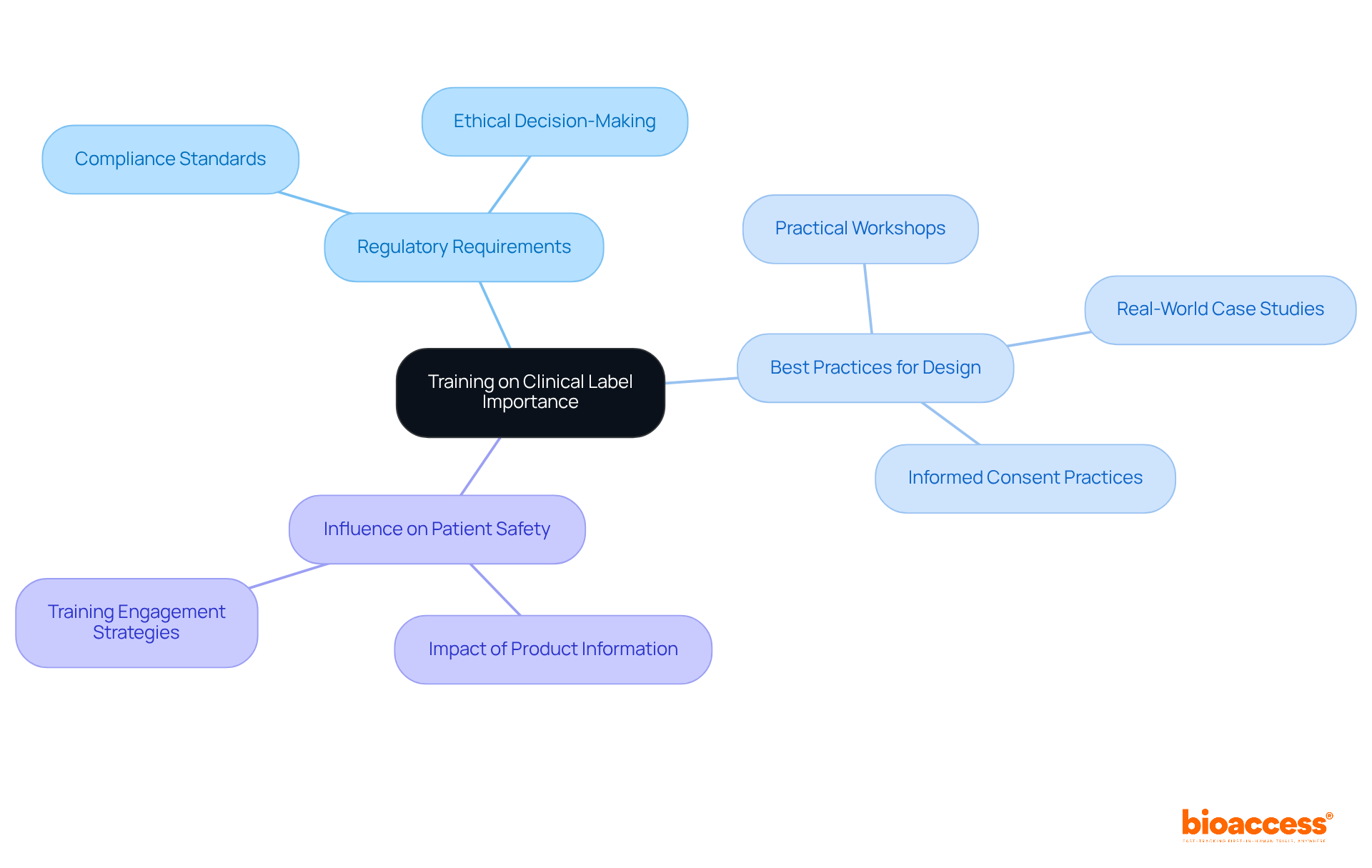 The central node represents the overall theme of training, while the branches show key areas of focus. Each sub-branch provides more detail on specific components, helping to visualize the comprehensive nature of effective training. The central node represents the overall theme of training, while the branches show key areas of focus. Each sub-branch provides more detail on specific components, helping to visualize the comprehensive nature of effective training.