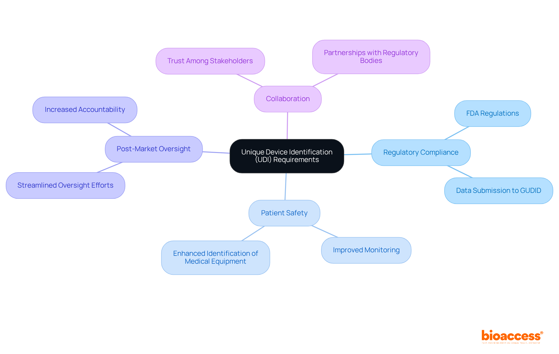 The central node represents the UDI system, while the branches show key areas of focus. Each sub-branch provides more detail on specific aspects, helping you see how everything connects. The central node represents the UDI system, while the branches show key areas of focus. Each sub-branch provides more detail on specific aspects, helping you see how everything connects.