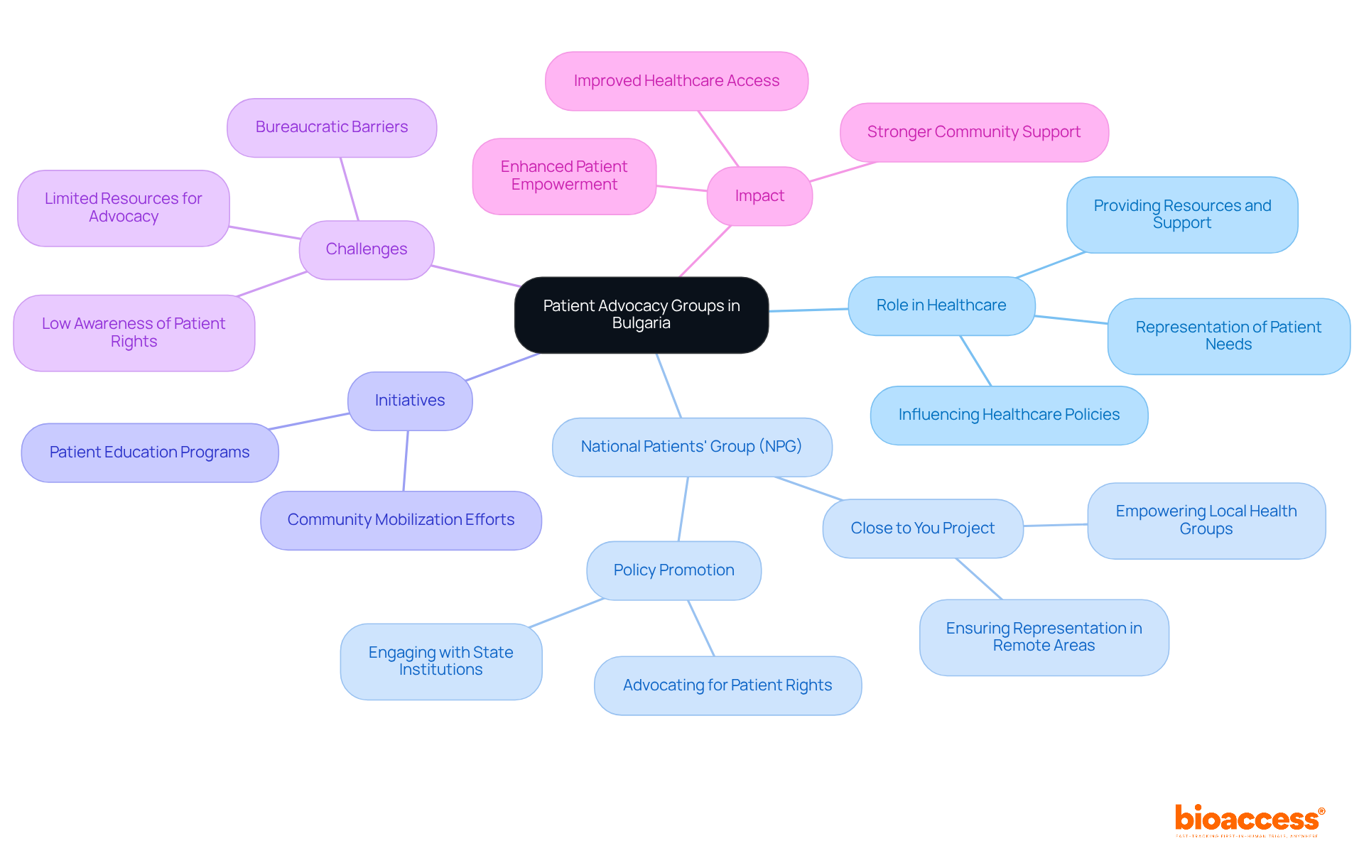 The central node represents the overall theme, while branches show specific roles, initiatives, and challenges faced by advocacy groups. Each color-coded branch helps you quickly identify different aspects of their work. The central node represents the overall theme, while branches show specific roles, initiatives, and challenges faced by advocacy groups. Each color-coded branch helps you quickly identify different aspects of their work.