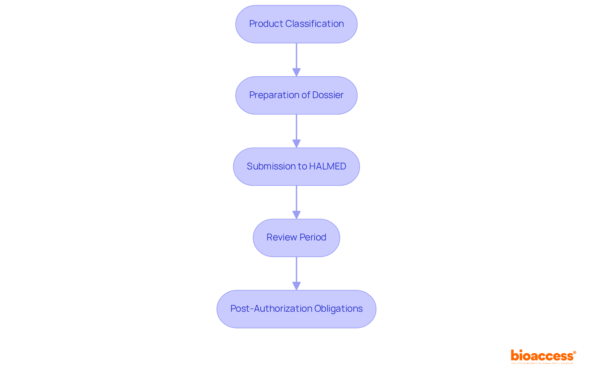 Each box represents a step in the approval journey - follow the arrows to see how each step leads to the next, ensuring a clear understanding of the entire process.