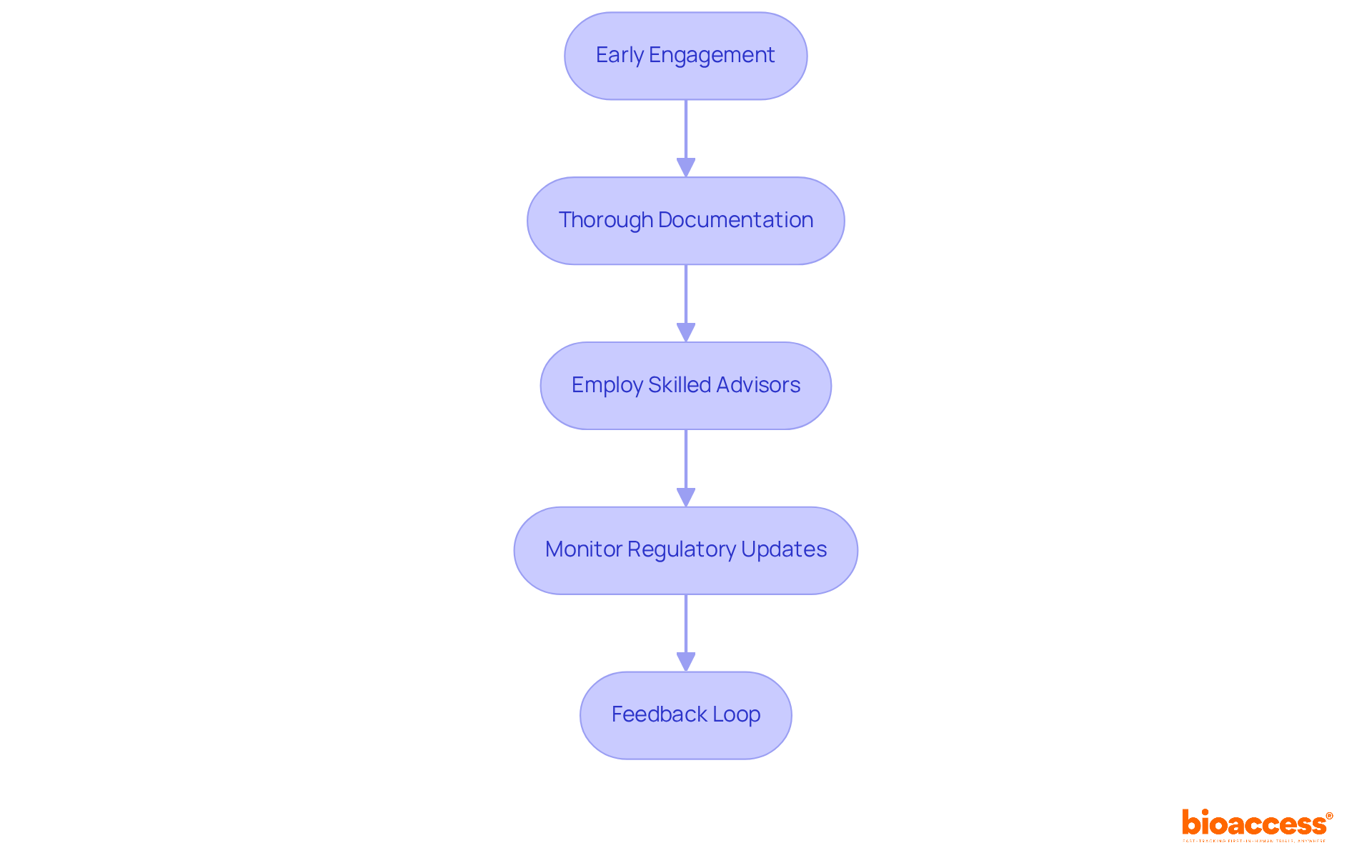 Each box represents a strategy to speed up drug approval. Follow the arrows to see how each strategy builds on the previous one, leading to a more efficient approval process. Each box represents a strategy to speed up drug approval. Follow the arrows to see how each strategy builds on the previous one, leading to a more efficient approval process.